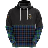 Baird Ancient Clan Half Of Tartan Zipper Hoodie